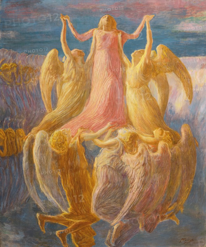 L'assunzione, c. 1903. Creator: Previati, Gaetano
