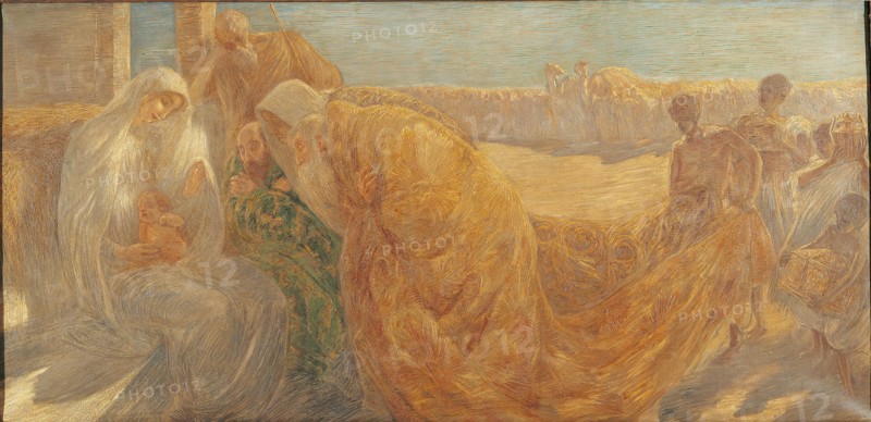 The Adoration of the Magi, 1896. Creator: Previati, Gaetano
