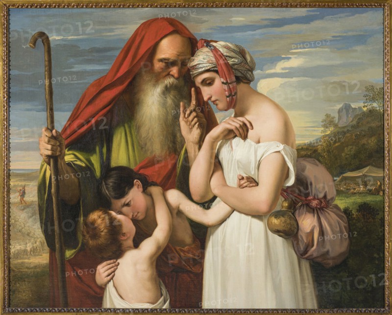 The Expulsion of Hagar, 1844. Creator: Bezzuoli, Giuseppe