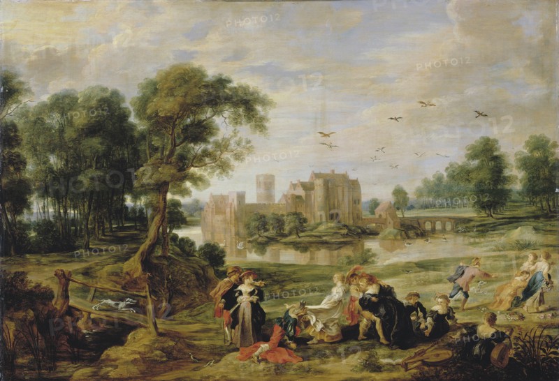 The castle park in Ekeren, 1527-1530. Creator: Rubens, Pieter Paul