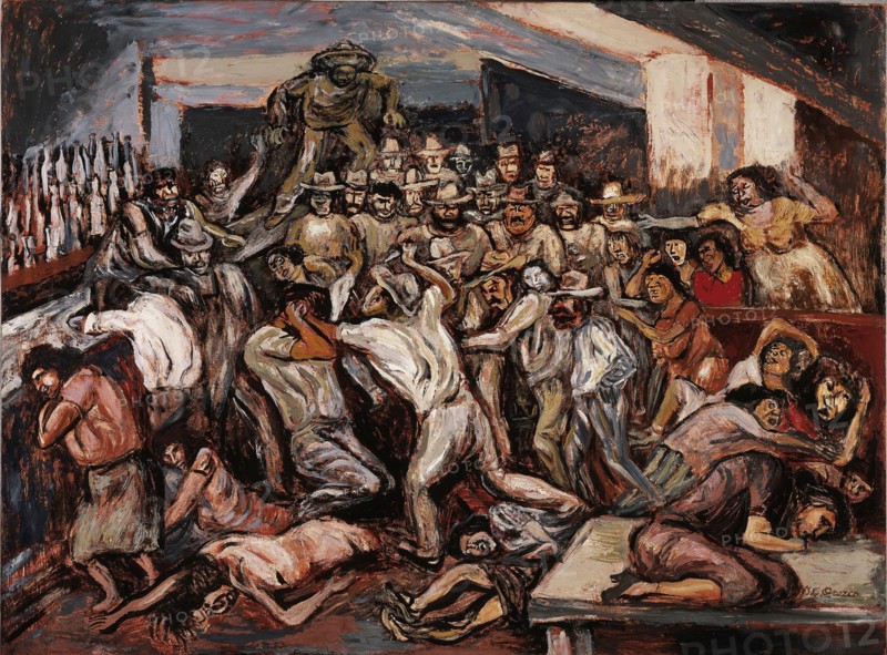 Riña en un cabaret, 1944. Creator: Orozco, José Clemente