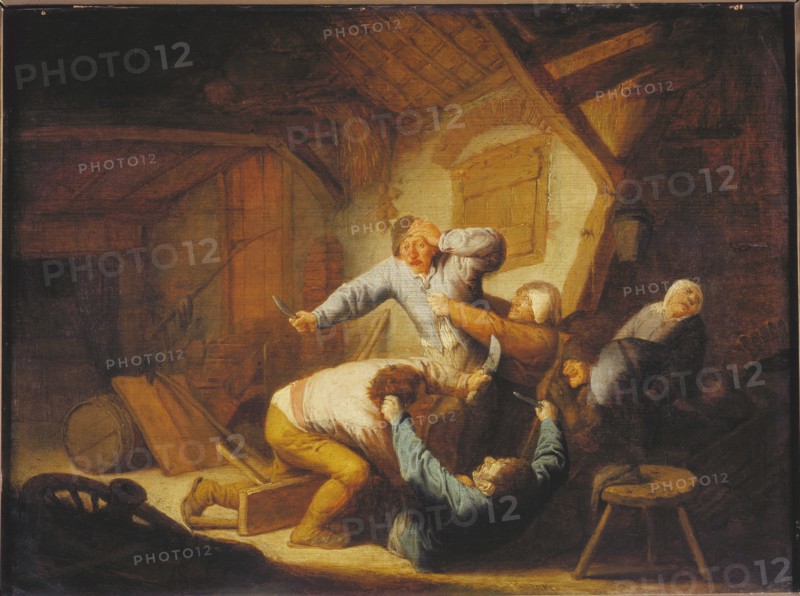 Farmers Fighting, Mid of 17th cen.. Creator: Ostade, Adriaen Jansz, van