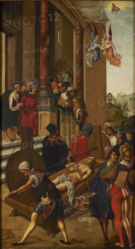 The Martyrdom of Saint Erasmus, 1500. Creator: Anonymous.