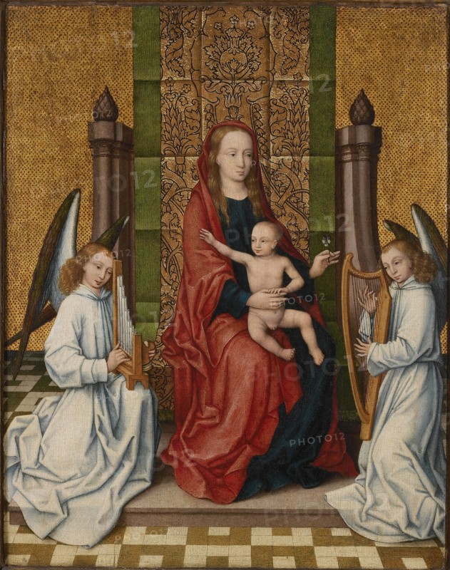 The Virgin and child enthroned, Between 1550 and 1560. Creator: Coffermans, Marcellus