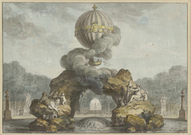 Project of a fountain decoration with a Charlière, 1783. Creator: De Wailly, Charles