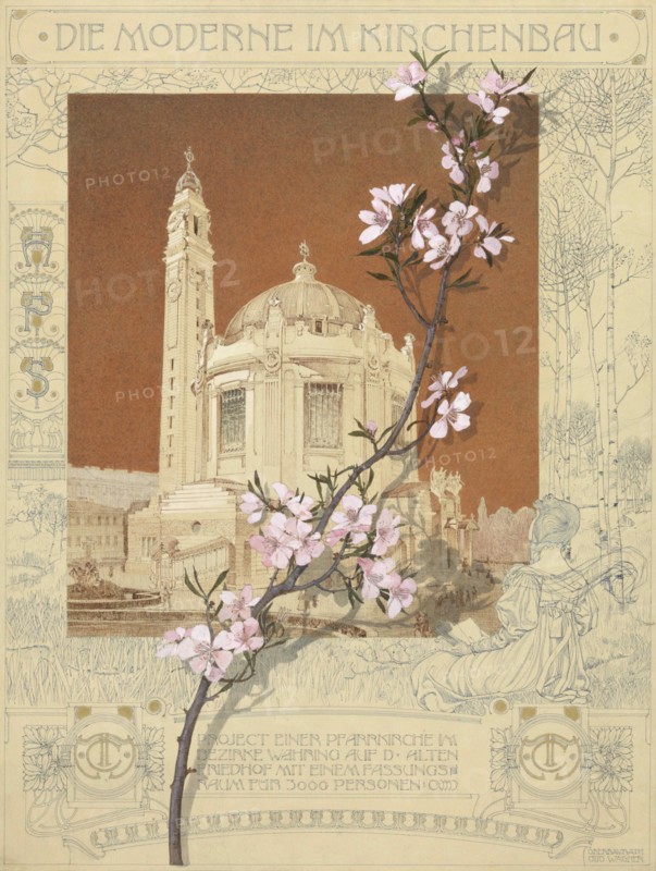 A parish church at Währing, Vienna, 1898-1899. Creator: Wagner, Otto Koloman