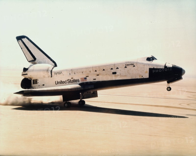 Space shuttle landing, 1981. Creator: NASA.