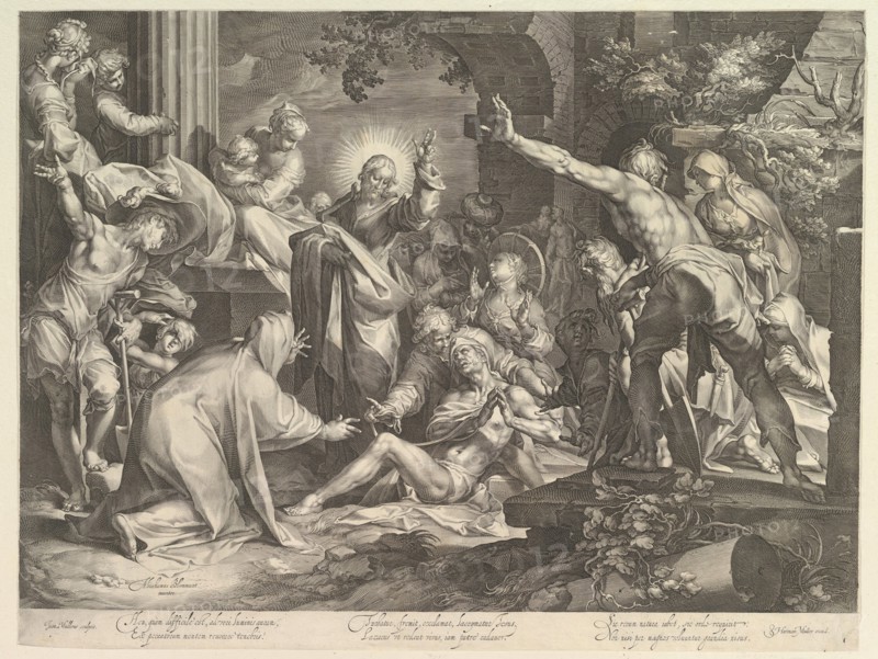 Raising of Lazarus, ca. 1600. Creator: Abraham Bloemaert.