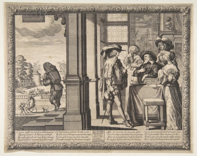 The Prodigal Son Leaves Home, ca. 1636. Creator: Abraham Bosse.