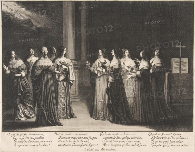 The Wise Virgins Refuse Oil to the Foolish Virgins, ca. 1635. Creator: Abraham Bosse.