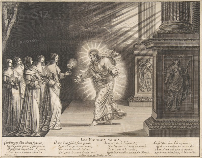 The Wise Virgins before Christ, ca. 1635. Creator: Abraham Bosse.