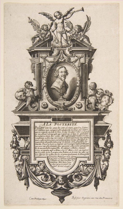 Portrait of Jacques Callot, ca. 1636. Creator: Abraham Bosse.