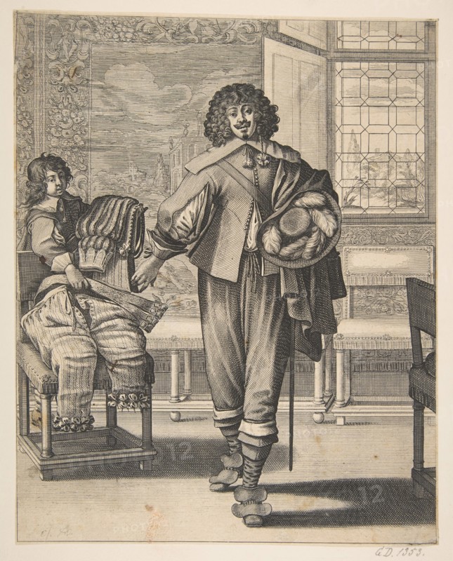 Courtier Following Edict Against Superfluity in Dress