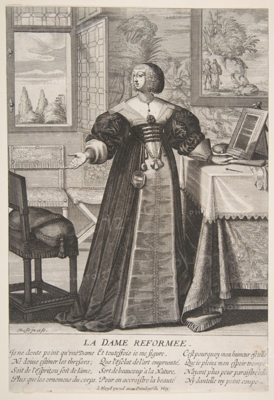 The Reformed Woman, mid to late 17th century. Creator: Abraham Bosse.