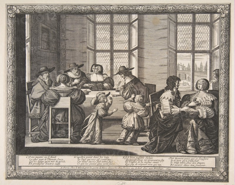 The Marriage Contract, 1633. Creator: Abraham Bosse.