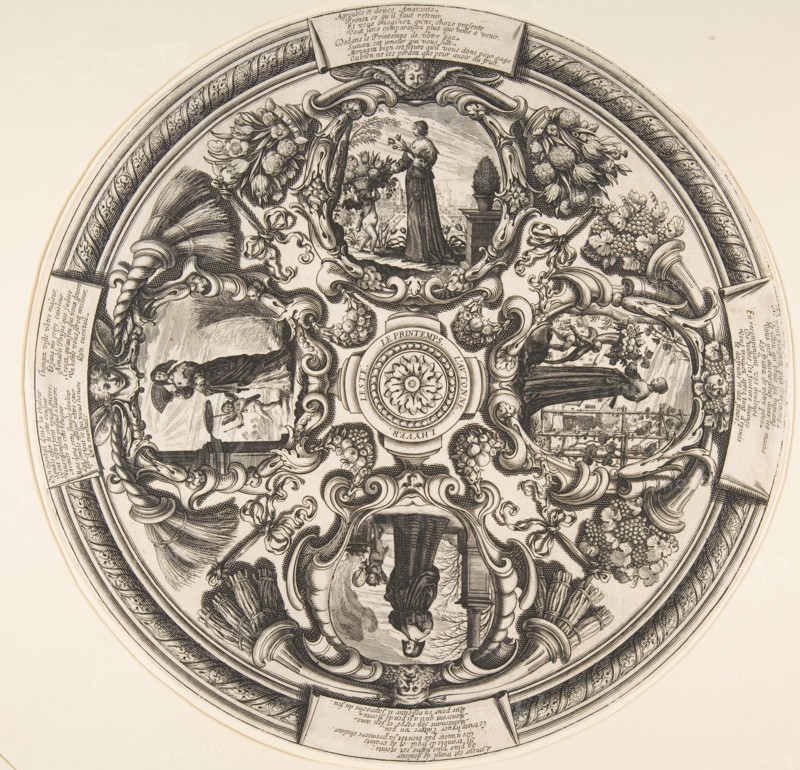 The Four Seasons, mid to late 17th century. Creator: Abraham Bosse.