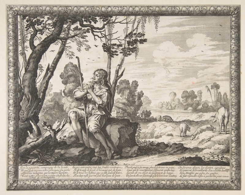 The Prodigal Son Guarding Pigs