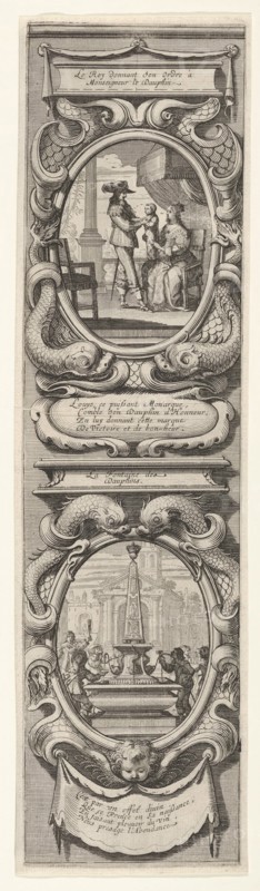 Allegories in Honor of the Birth of the Dauphin, ca. 1638. Creator: Abraham Bosse.