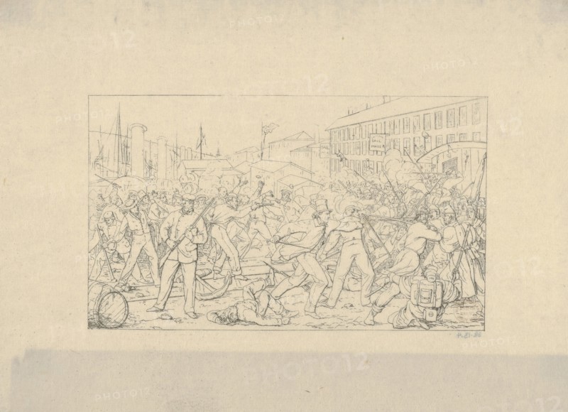 Battle in Baltimore, April 19, 1861