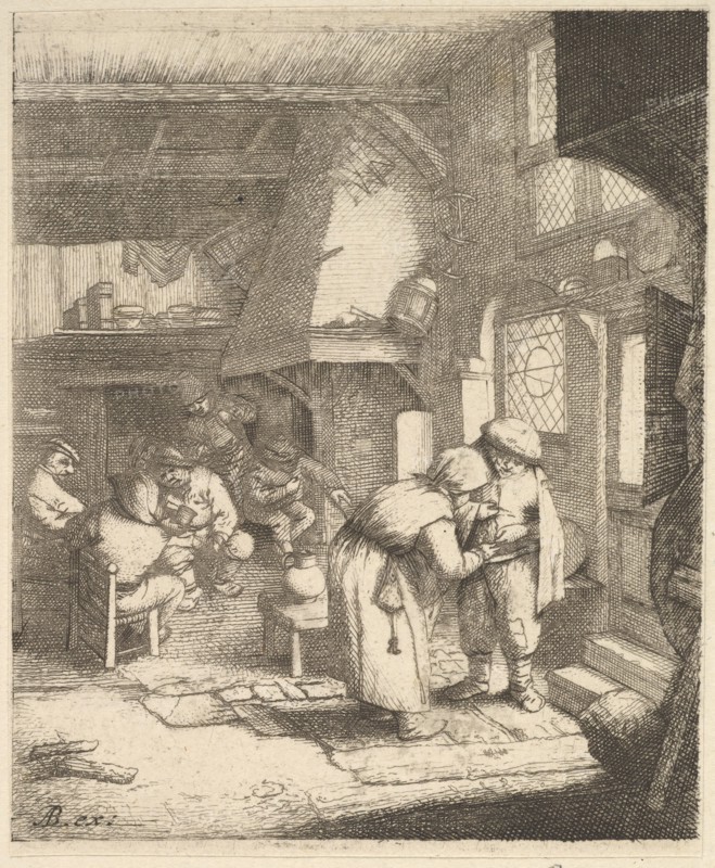 Peasant Paying his Bill, 1610-85. Creator: Unknown.