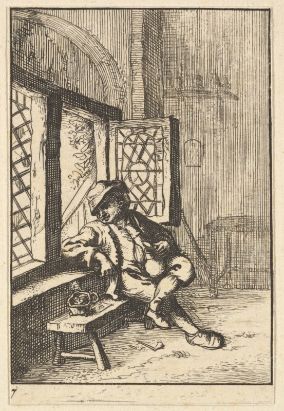Man Sitting by a Window