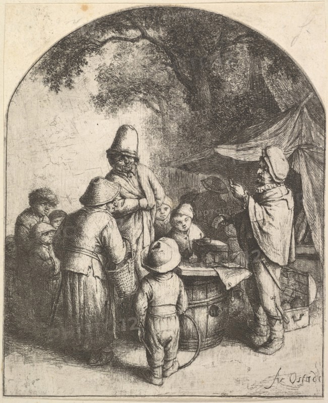 The Quack, 1610-85. Creator: Adriaen van Ostade.
