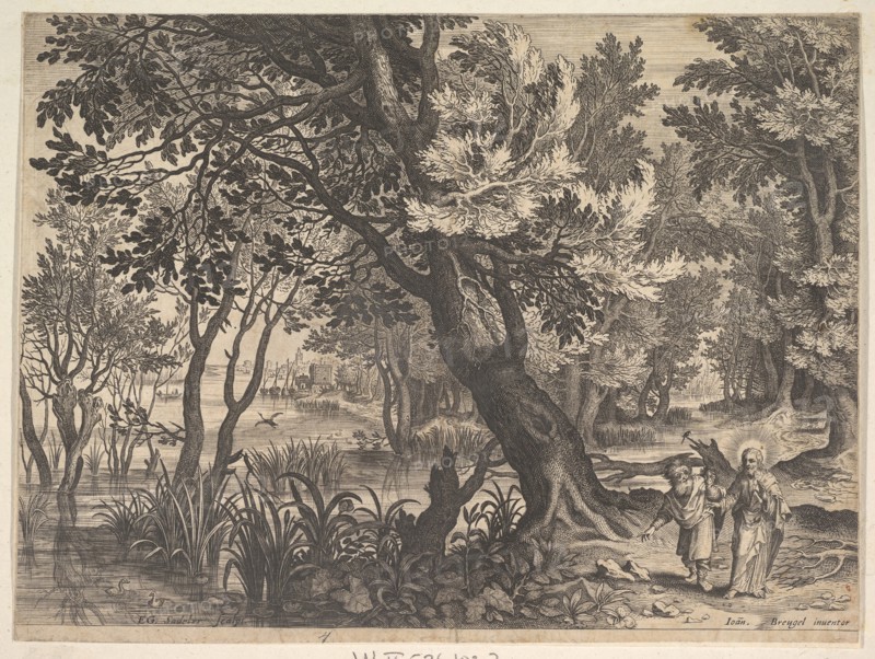 Landscape with Christ Tempted by the Devil.n.d. Creator: Aegidius Sadeler II.