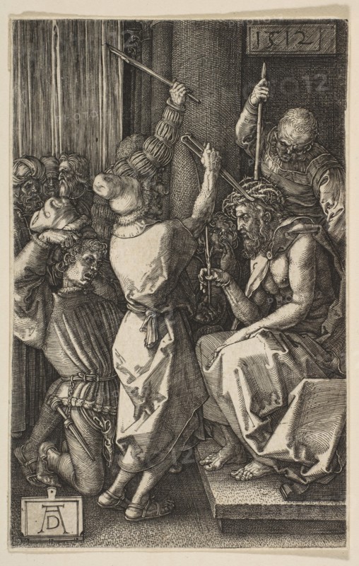 Christ Crowned with Thorns, from the Engraved Passion, 1512. Creator: Albrecht Durer.