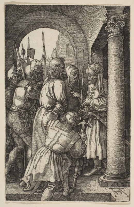 Christ before Pilate, from The Passion, 1512. Creator: Albrecht Durer.
