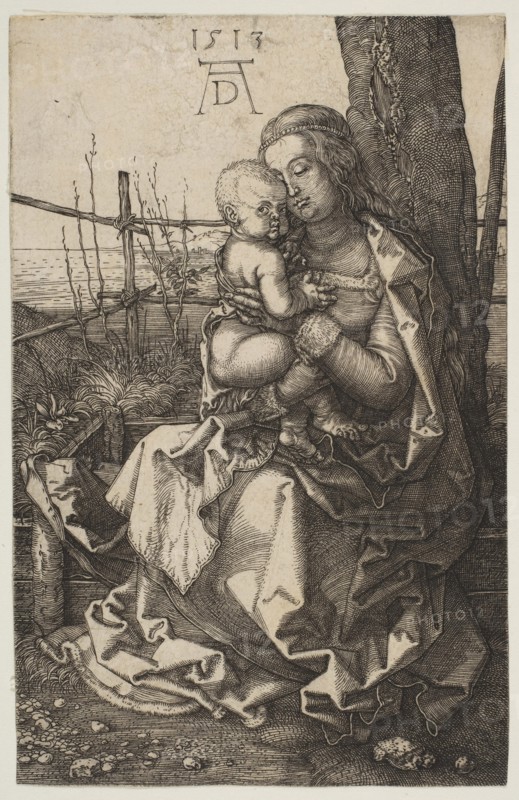 Virgin and Child Seated by a Tree, 1513. Creator: Albrecht Durer.