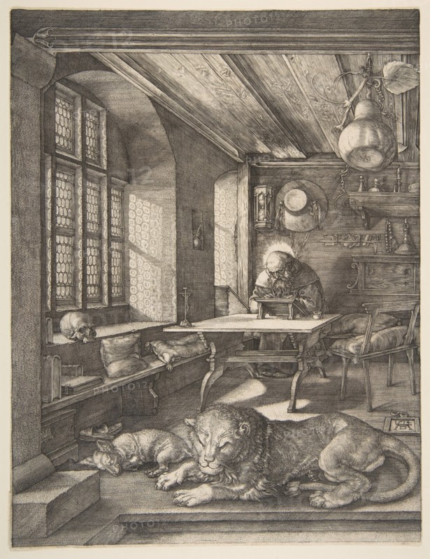 Saint Jerome in His Study, 1514. Creator: Albrecht Durer.