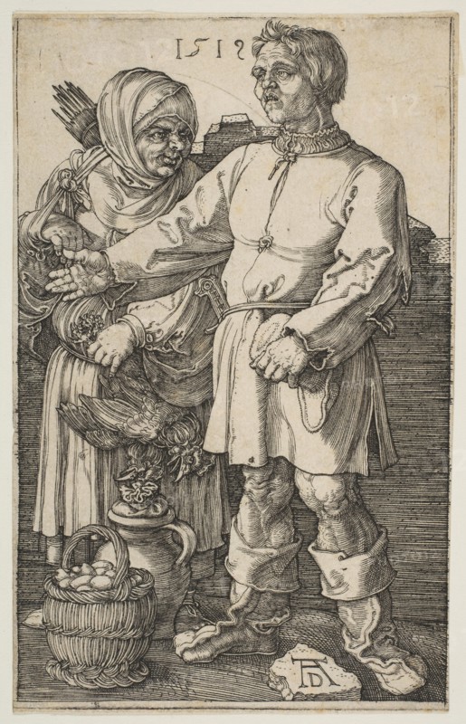 The Peasant Couple at Market, 1519. Creator: Albrecht Durer.