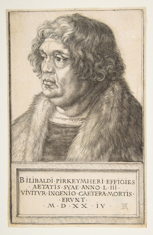 Willibald Pirckheimer, 1524. Creator: Albrecht Durer.