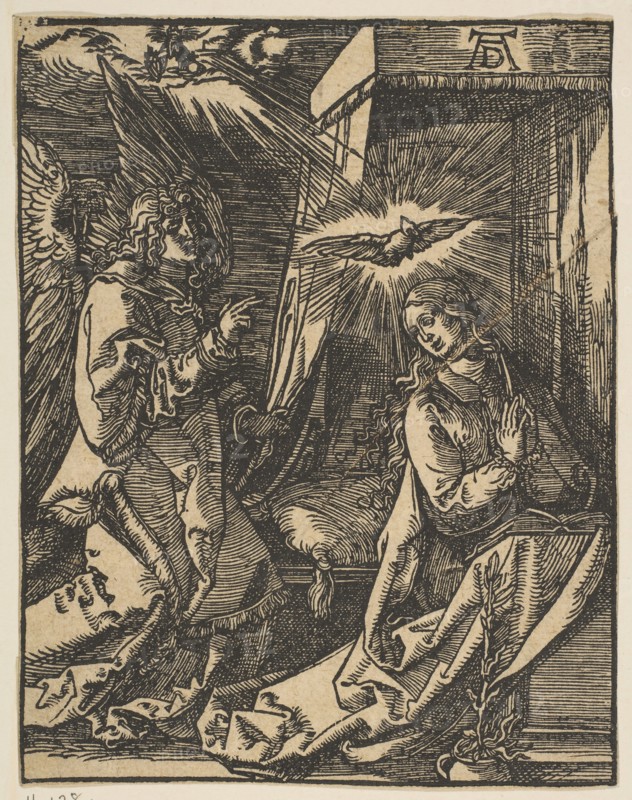 The Annunciation, from the Small Passion, copy.n.d. Creator: Johann Mommard.