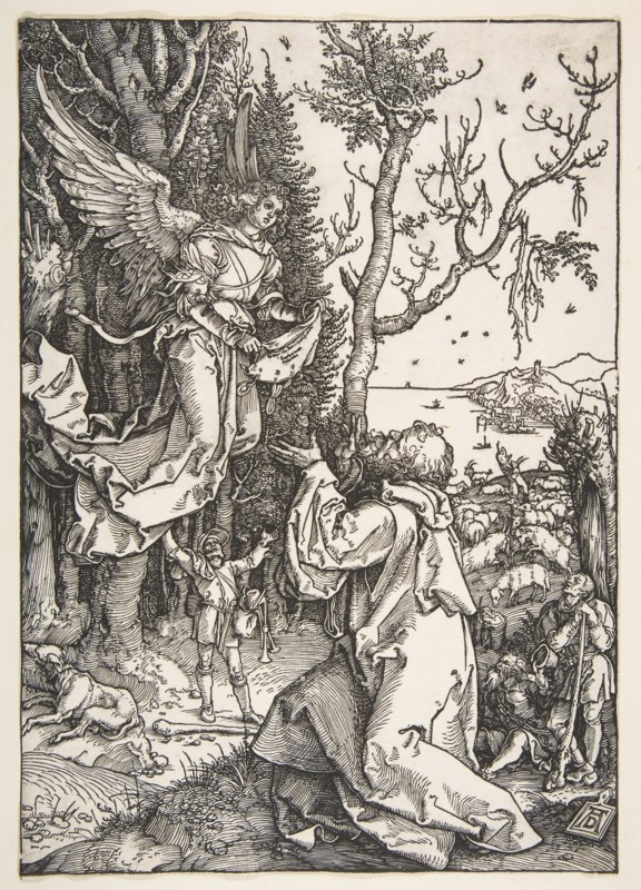Joachim and the Angel, from The Life of the Virgin, ca. 1504. Creator: Albrecht Durer.