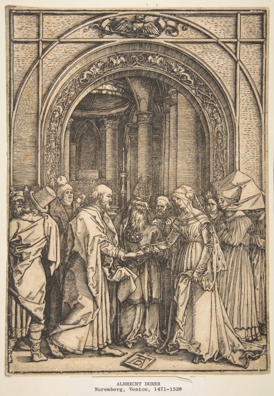 The Betrothal of the Virgin, from The Life of the Virgin, ca. 1503. Creator: Albrecht Durer.