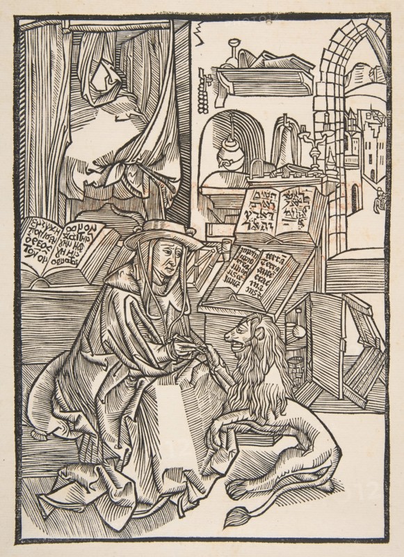 Saint Jerome Extracting a Thorn from the Lion's Foot, Lyons 1508