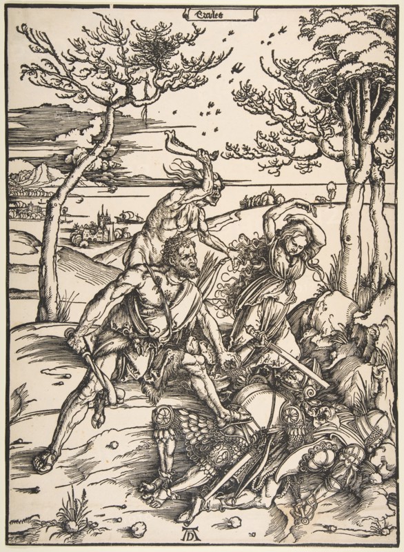 Hercules and Cacus.n.d. Creator: Albrecht Durer.