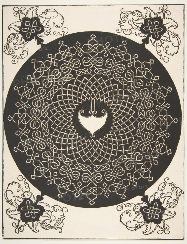 ?The Second Knot?. Interlaced Roundel with an Amazon Shield in its Center, 1521 before. Creator: Albrecht Durer.