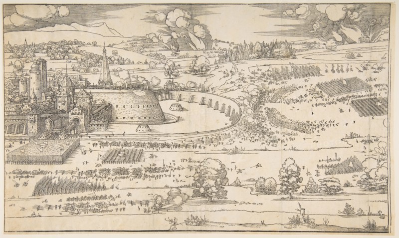 The Siege of a Fortress.n.d. Creator: Albrecht Durer.