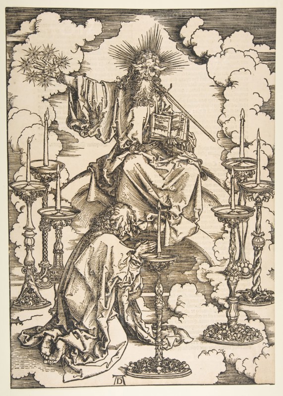 Saint John Beholding the Seven Golden Candlesticks, from The Apocalypse.n.d. Creator: Albrecht Durer.