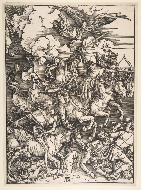 Four Horsemen of the Apocalypse, ca. 1497/1498. Creator: Albrecht Durer.