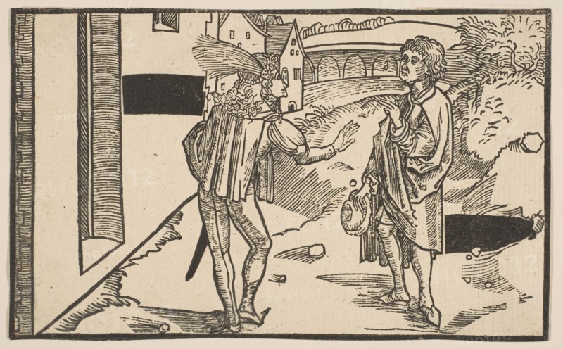 Eunuchus, from The Comedie of Terence, 19th century reprint.n.d. Creator: Albrecht Durer.