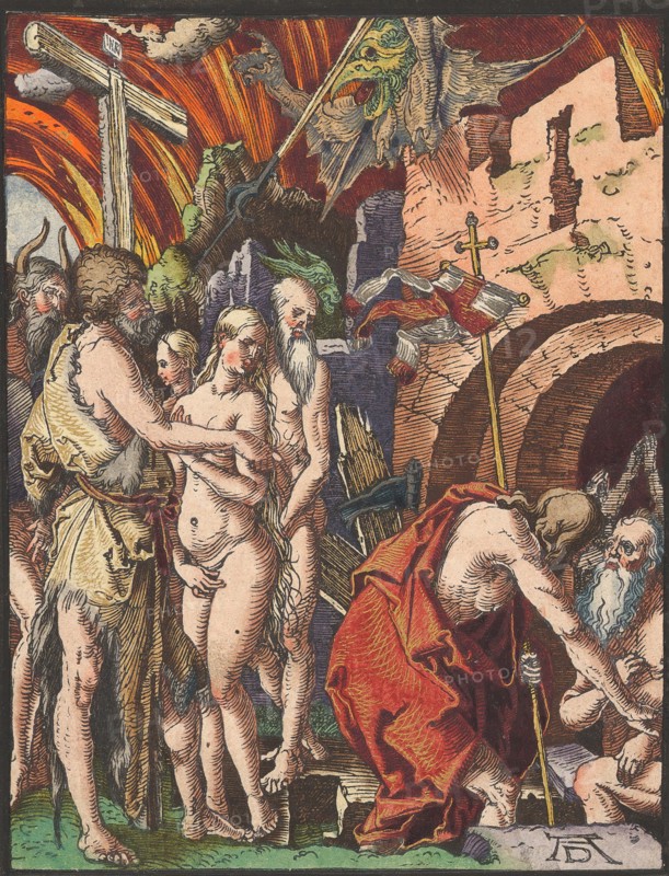 Christ in Limbo, from the Small Woodcut Passion.n.d. Creator: Albrecht Durer.