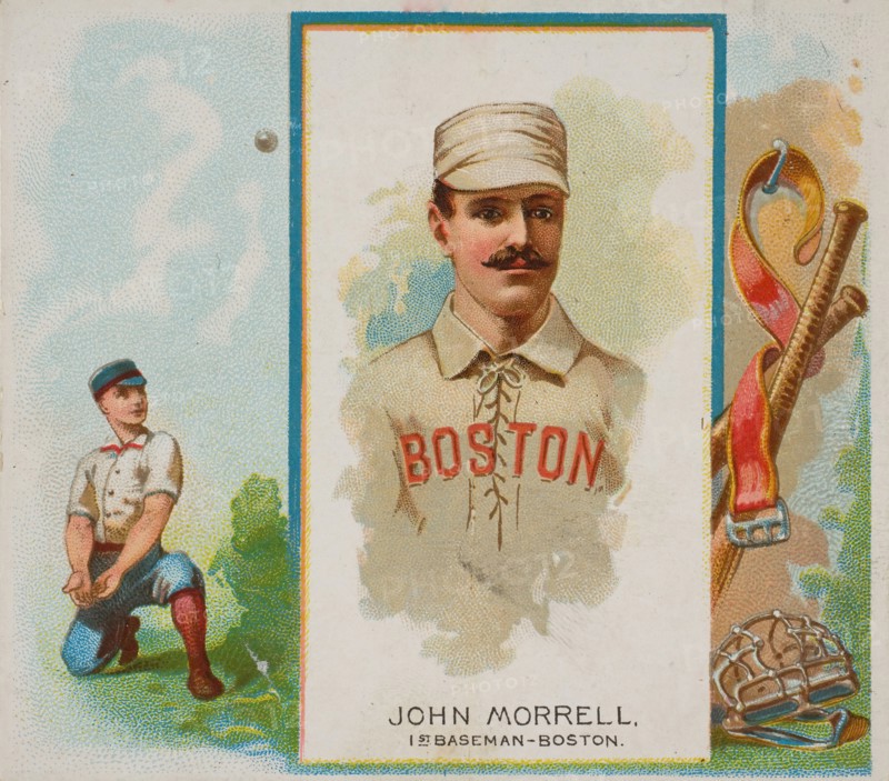 John Morrell, 1st Baseman, Boston, from World's Champions, Second Series
