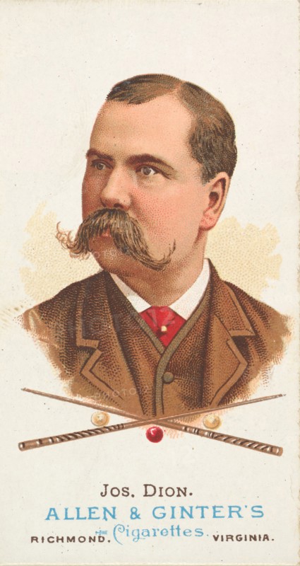 Joseph Dion, Billiard Player, from World's Champions, Series 1
