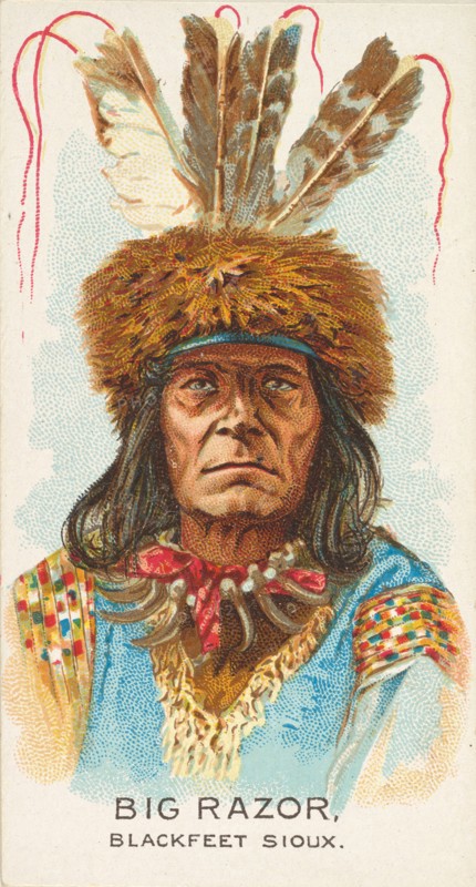 Big Razor, Blackfeet Sioux, from the American Indian Chiefs series