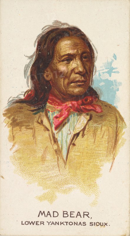 Mad Bear, Lower Yanktonas Sioux, from the American Indian Chiefs series