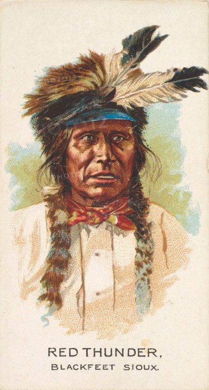 Red Thunder, Blackfeet Sioux, from the American Indian Chiefs series
