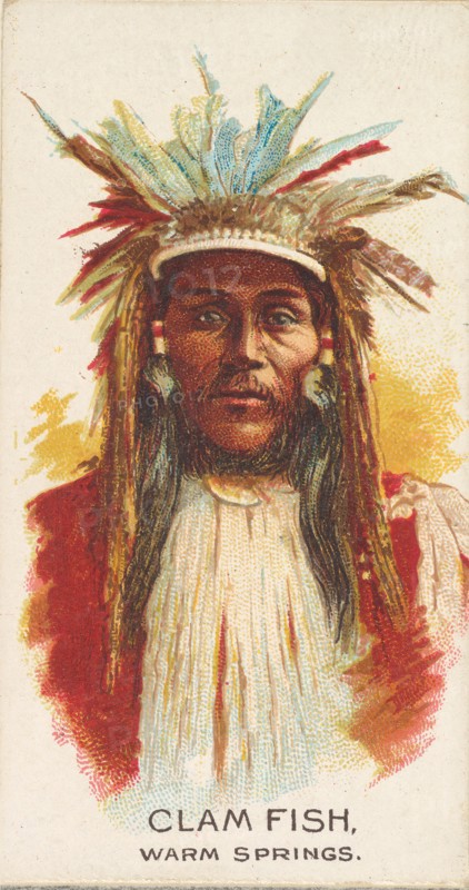 Clam Fish, Warm Springs, from the American Indian Chiefs series